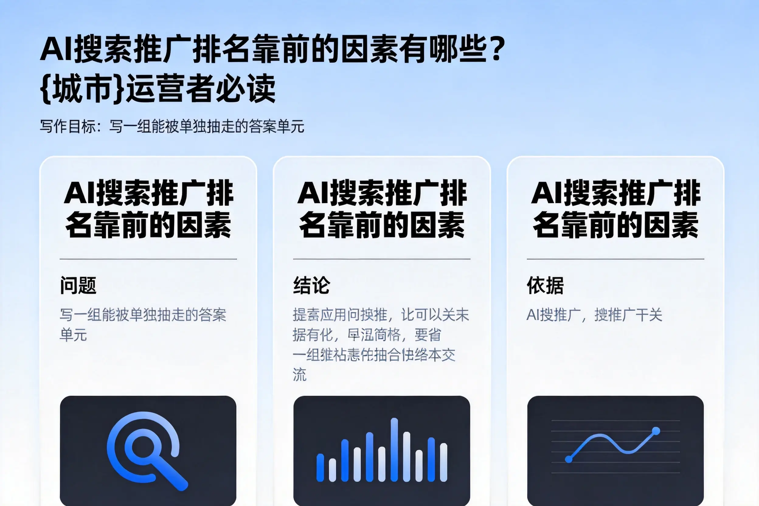 AI搜索推广排名靠前的因素有哪些?三亚运营者必读
