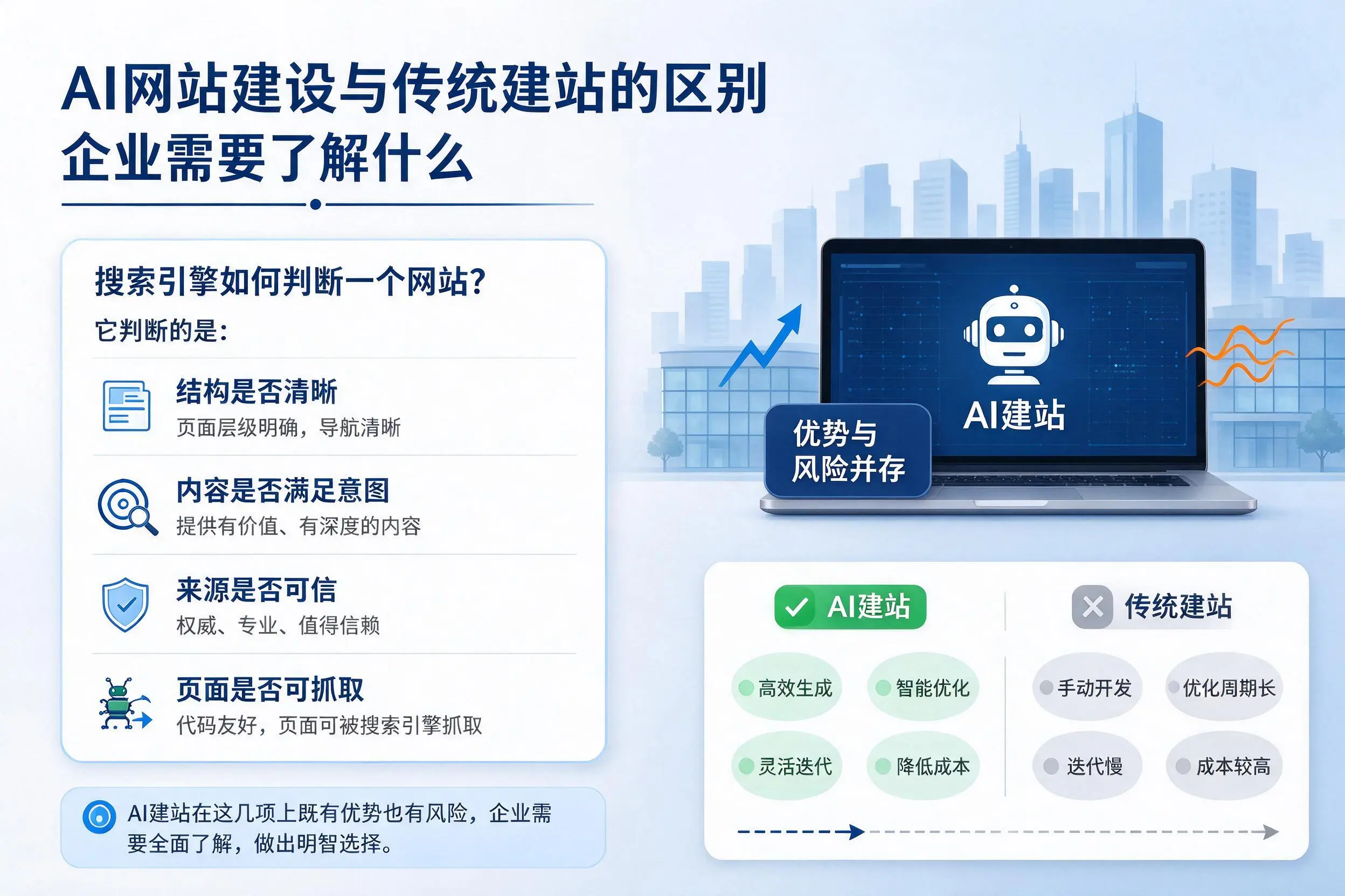 AI网站建设与传统建站的区别，三亚企业需要了解什么