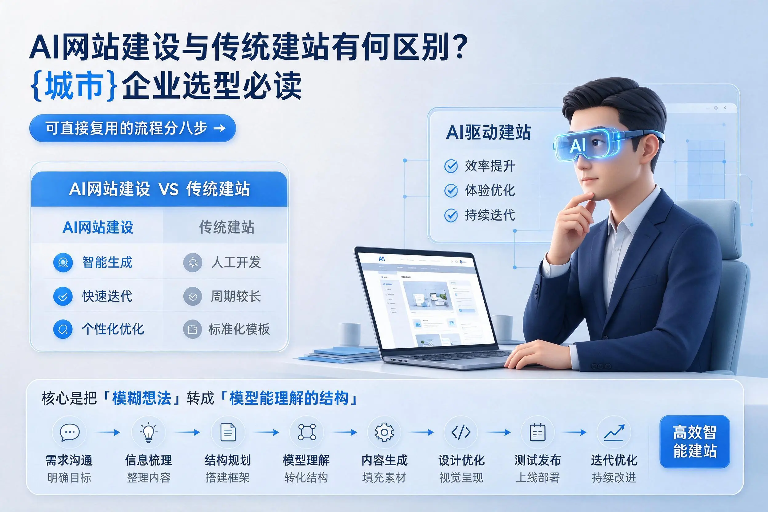 AI网站建设与传统建站有何区别?三亚企业选型必读