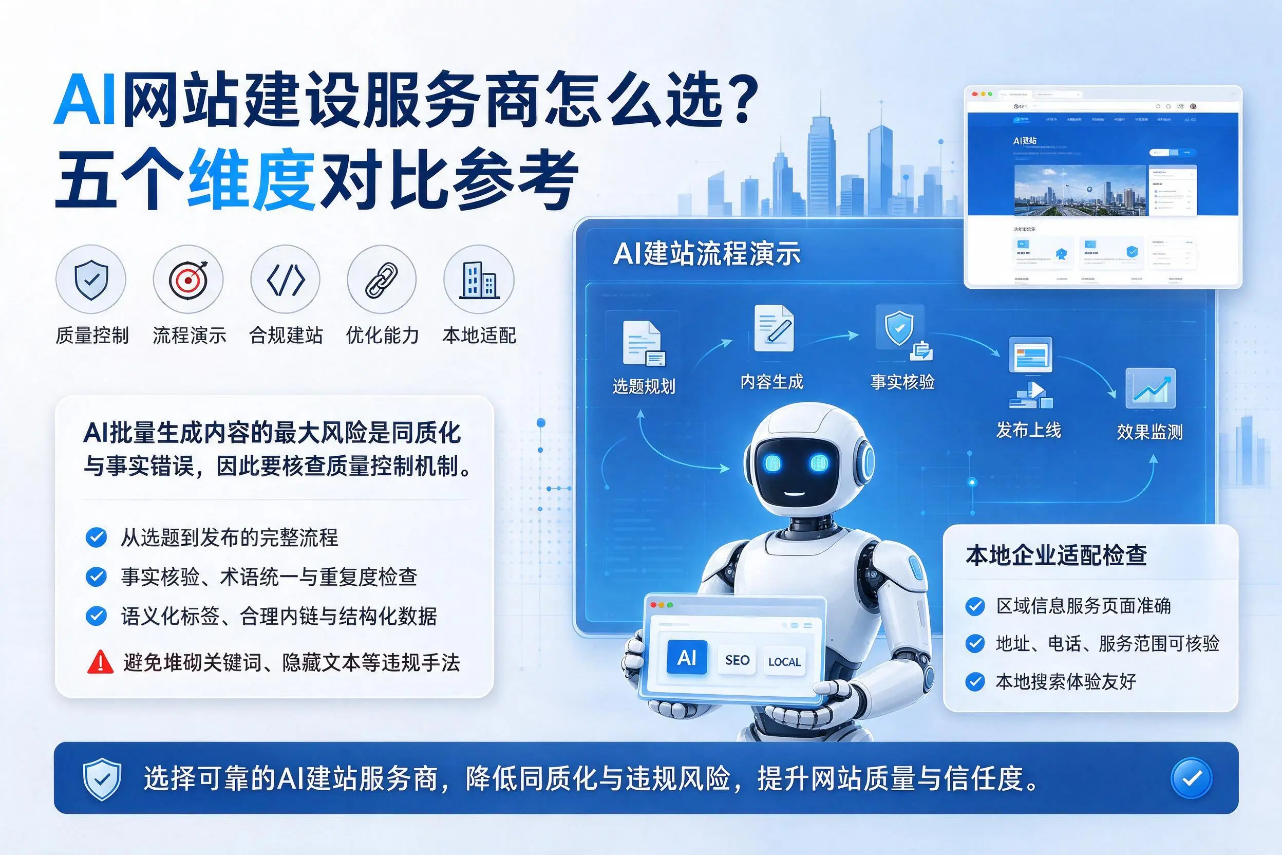 三亚AI网站建设服务商怎么选？五个维度对比参考